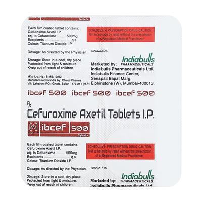 IBCEF 500mg Tablet 4's - Bacterial Infections-Cep