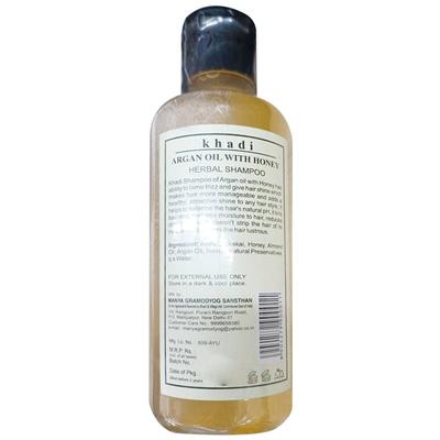 Khadi Natural Herbs Herbal Shampoo - Argan Oil with Honey 210 ml - Shampoos