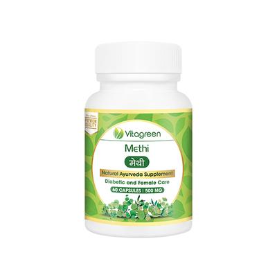 VitaGreen Methi Capsules 60's - Herbal Dietary Supplement