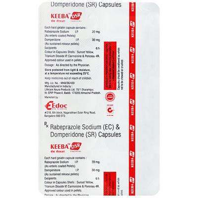 KEEBA DSR Capsule 10's - Ulcer/Reflux/Flatulence-Aaa
