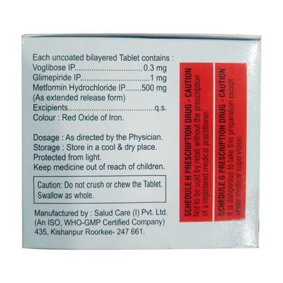 VOBRRYL TRIO 1.3 Tablet 10's - Diabetes-Ant
