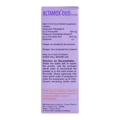 ALTAMOX DUO Dry Syrup 60ml - Bacterial Infections-Pen
