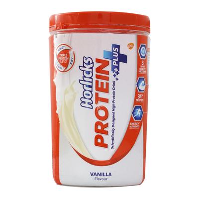 Horlicks Protein Plus Powder - Vanilla Flavour 400 gm (Pet Jar) - Protein Drink