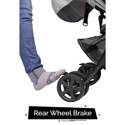 R for Rabbit Sugar Pop Baby Stroller - Red Grey - Baby Safety