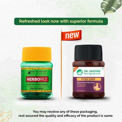 Dr. Vaidya's Piles Care Capsule 30's - Speciality Medicines
