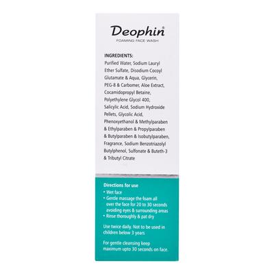 DEOPHIN FOAMING Face Wash 60ml - Cleanser-Oth