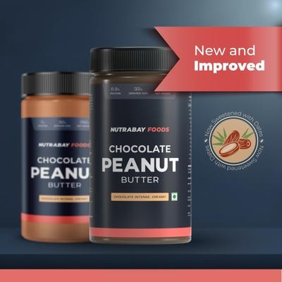 Nutrabay Foods Original Peanut Butter - Chocolate Intense, Creamy 750 gm - Nutritional Bars