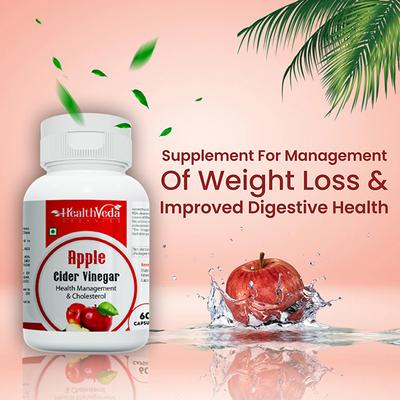 Health Veda Apple Cider Vinegar Capsule 60's - Apple Cider Vinegars