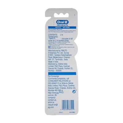 Oral B Pro Health Anti Plaque Crisscross Soft Toothbrush 2's - Toothbrushes