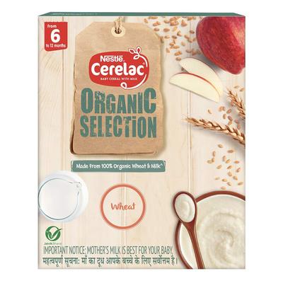 Nestle Cerelac Organic Selection (6 to 12 Months) Powder 200 gm - Wheat (Refill Pack) - Baby And Infant Supplements