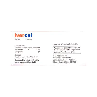 IVERCEL 12 Tablet 10's - Parasitic Worms-Ant
