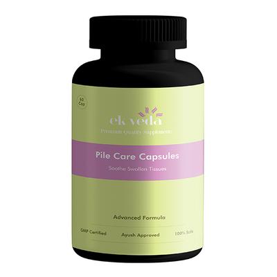 Ek Veda Pile Care Capsule 60's - Speciality Medicines