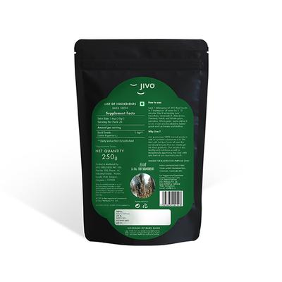 Jivo Basil Seeds 250 gm - Nutritional Bars