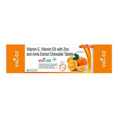 VITC DZ Chewable Tablet 10's - Supplements-Vic