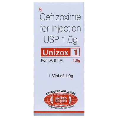 UNIZOX 1gm Injection 20ml - Bacterial Infections-Cep