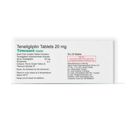 TENCOAST 20 Tablet 10's - Diabetes-Ant