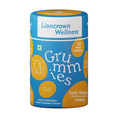 Lioncrown Wellness Grummies Daily Wellness Gummy - Lemon & Strawberry 30's - Multi-Vitamins