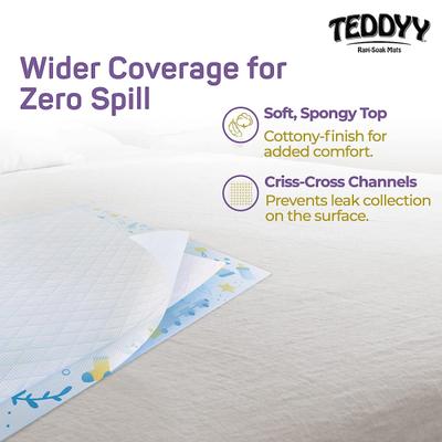 Teddyy Rapi - Soak Disposable Mats (60 cm x 60 cm) 10's - Baby Bedding