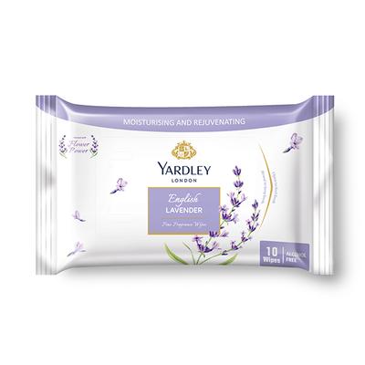 Yardley London Fine Fragrance Wipes - English Lavender 10's - Facial Wipes & Tissues
