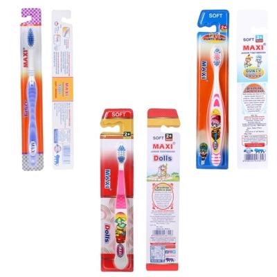 MAXI Oral Care Hygiene Family Combo Pack - Soft (Tiger 4's + Dolls Junior 2's + Bunty Bubli Junior 2's) - Toothbrushes