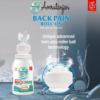 Amrutanjan Advanced Back Pain + Roll-On 50 ml - Roll-On/Patch