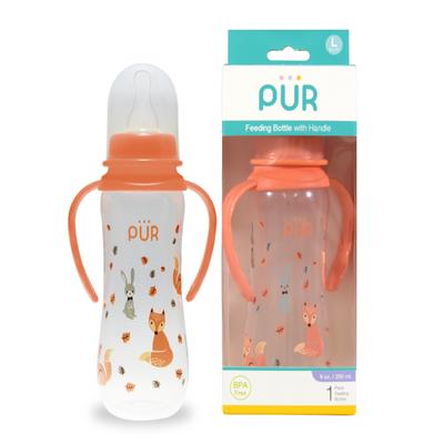 Pur Feeding Bottle with Handle - Orange 250 ml - Feeding & Nursing