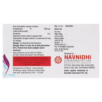 PROGER 200 Softgel Capsule 10's - Hormonal Therapy-Oes