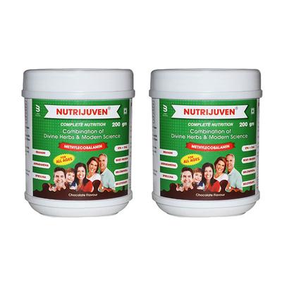 Nutrijuven Complete Nutrition Powder - Chocolate (Pack of 2 x 200 gm) - Protein Supplements
