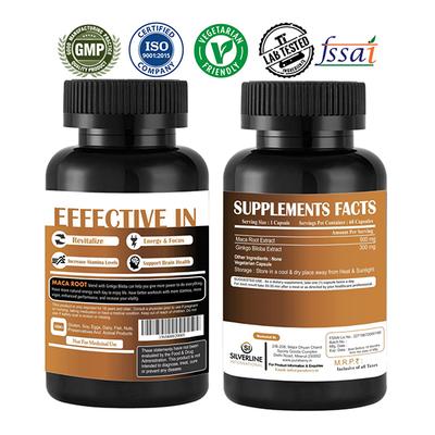 Puraberry Maca Root with Ginkgo Biloba 800 mg Veg Capsule 60's - Herbal Dietary Supplement