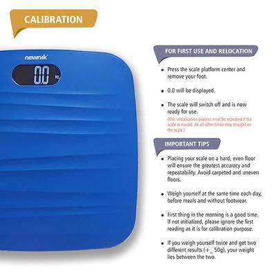 Newnik Personal Digital Weighing Scale - Blue - Weighing Scale
