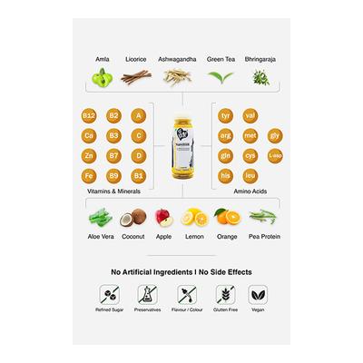 &Me Ayurveda & Nutrition NutriHair Drink - Orange (Pack of 30 x 200 ml) - Ayurvedic Juices