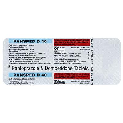 PANSPED D 40 Tablet 10's - Ulcer/Reflux/Flatulence-GIT