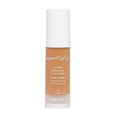 Pigment Play 3-In-1 Foundation & Concealer- Cover + Enhance + Nourish - 08 Sand 30 ml - Foundation