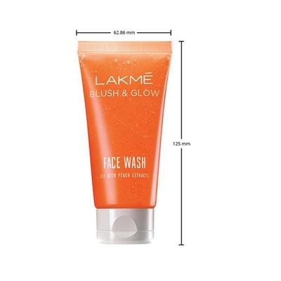Lakme Blush & Glow Gel Face Wash - Peach 100 gm - Face Wash & Cleansers