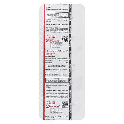 CILINDIA 10 Tablet 10's - Hypertension-Cal