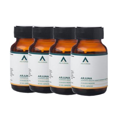 Age Ayurveda Arjuna Veg. Capsule (Pack of 4 x 60's) - Pure Herbs