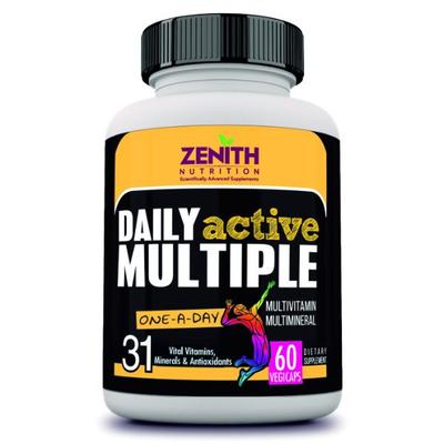 Zenith Nutrition Daily Active Multiple One A Day Veg Capsules 60's - Multi-Vitamins