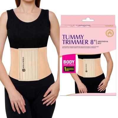 Mom & World Tummy Trimmer 8 Abdominal Belt - Brown (M) 1's - Back/Abdomen Supports