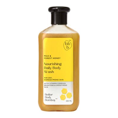 BBB Better Body Bombay Nourishing Daily Body Wash- Milk & Forest Honey 300 ml - Shower Gels & Body Wash