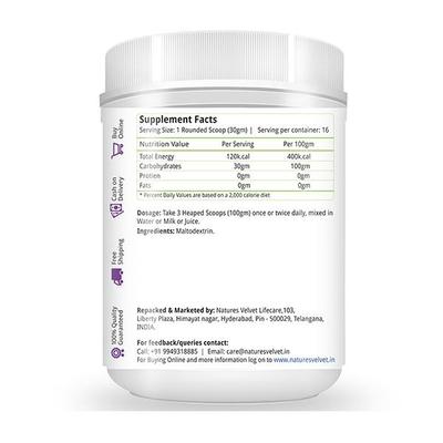 Natures Velvet 100 % Carbs Powder 1000 gm - Health Products