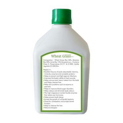 Bhumija Lifesciences Wheat Grass Juice with Aloevera & Amla 1 litre - Ayurvedic Juices