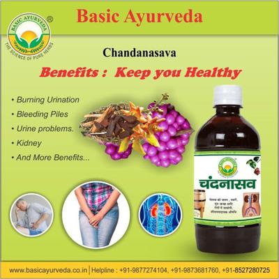 Basic Ayurveda Chandanasava Liquid 450 ml - Speciality Medicines