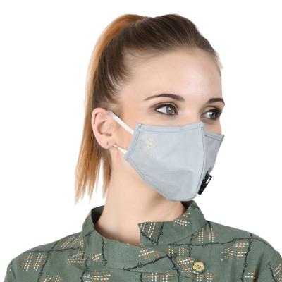 Smog Guard N95 Face Mask With One Valve (Adult Free Size) - Grey (Pack of 1) - Face Mask
