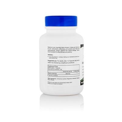 HealthVit Selenium 200 mcg Capsules 60's - Calcium And Minerals
