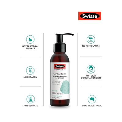 Swisse SC Vitamin B3 Blemish Controlling Moisturiser 115 gm - Face Creams