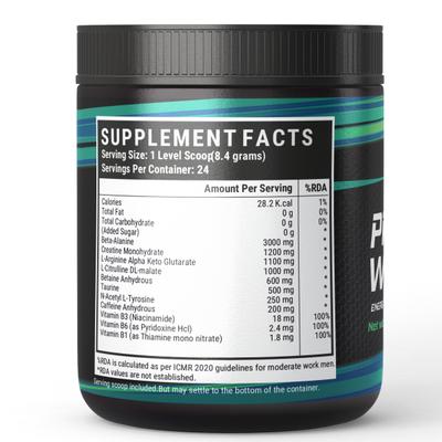 Inlife Pre Workout Powder - Pineapple Flavour 200 g - Workout Essentials