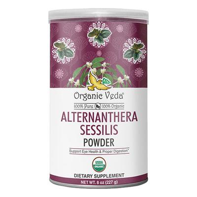 Organic Veda Alternanthera Sessilis Powder 227 gm - Pure Herbs
