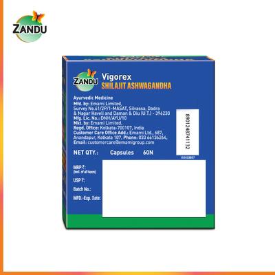 Zandu Vigorex Shilajit Ashwagandha Capsule 60's - Sexual Healthcare