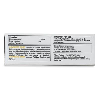 ACVAKETO MEDICATED Soap 75gm - Fungal Infections-Taa