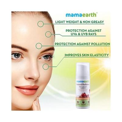 Mamaearth Natural Radiance Day Cream 50 gm - Face Creams
